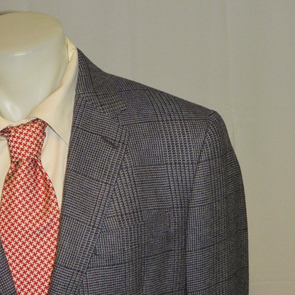 Ralph Lauren Purple Label Kent Linen Blend Glen Plaid Sport Coat 44R NWT $2995 - Picture 1 of 11